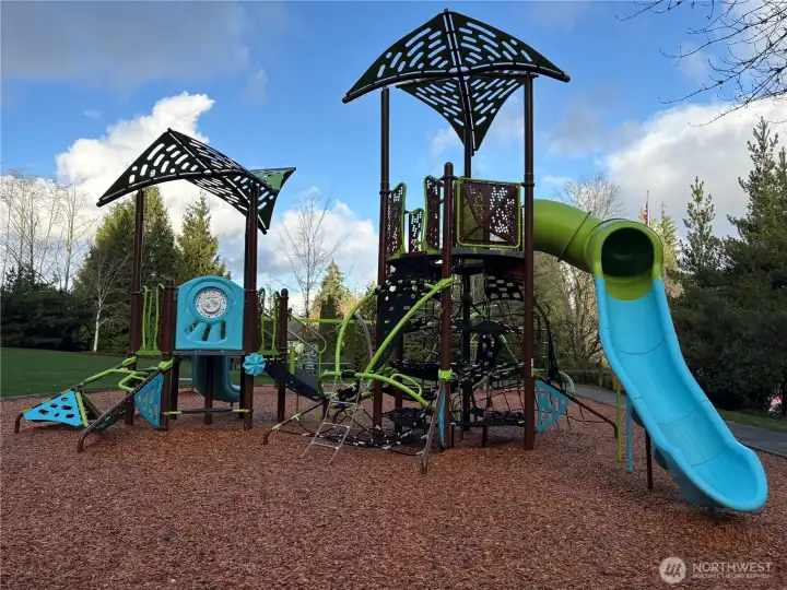 One of the multiple parks in the neighborhood