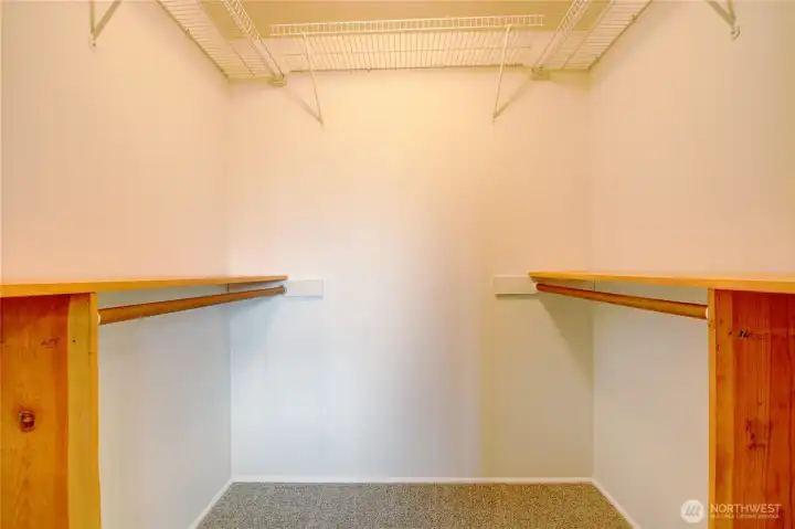 Primary Suite walk-in closet