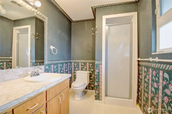 Primary 3/4 bath with walk-in shower