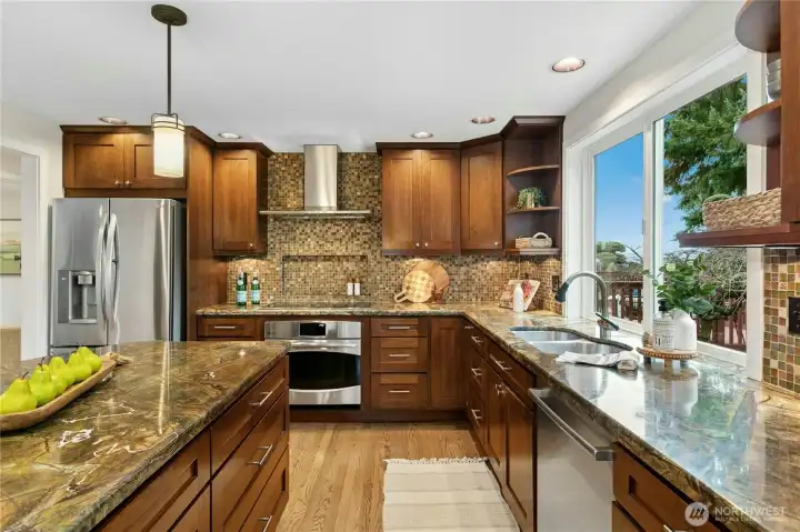 Kitchen includes large pantry