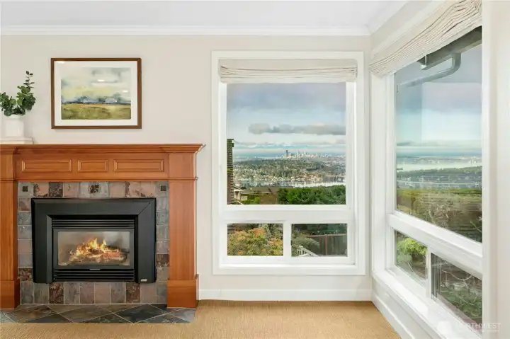 Primary Bedroom with sweeping view