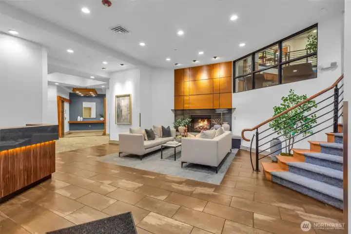 Inviting lobby.