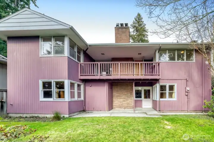 View from the Back Yard. So much potential in this great home. Back Yard is nicely landscaped with plenty of trees and flowers for your outdoor fun and enjoyment.