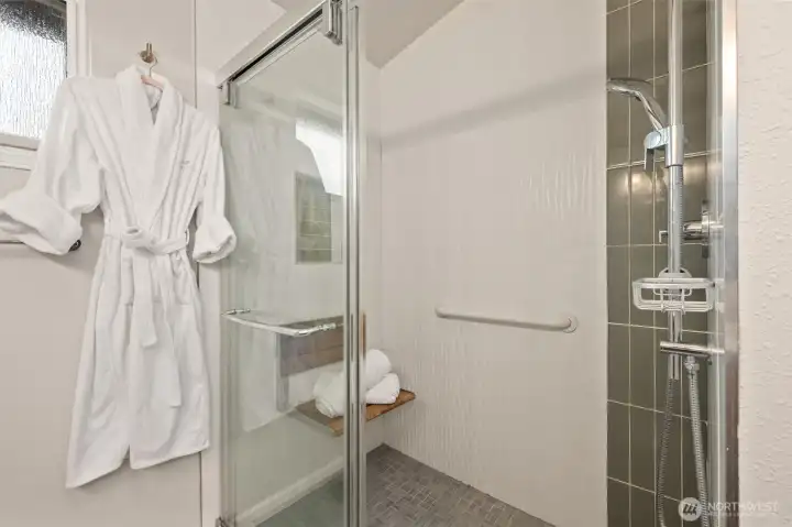 Spa-inspired shower.