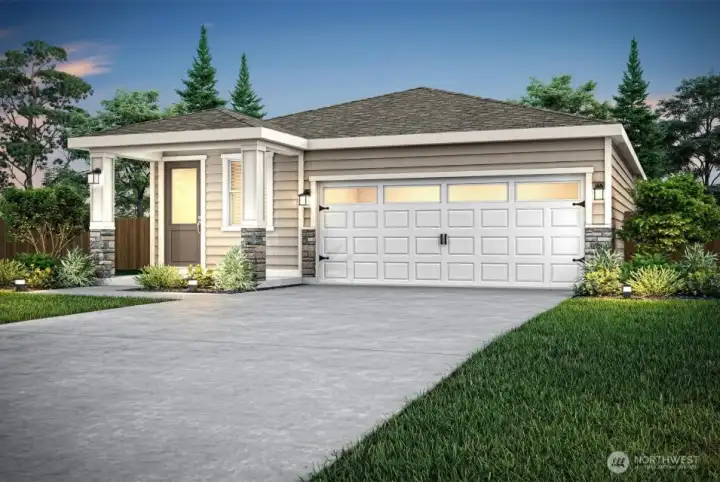 Example of the Aspen floor plan to be located at 6391 NW Bruggman Loop