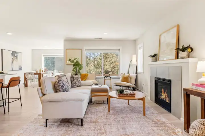 Roomy Living Area w/Gas Fireplace