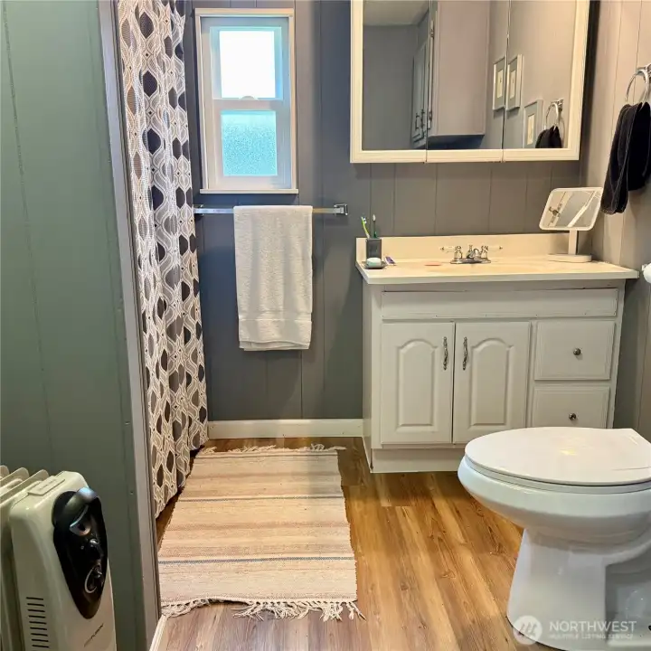 Bathroom off primary bedroom