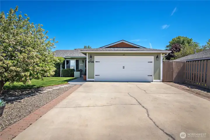 Front Driveway and 2-Car Garage