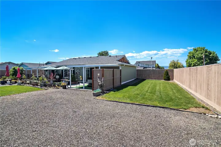 RV Parking and Side Yard