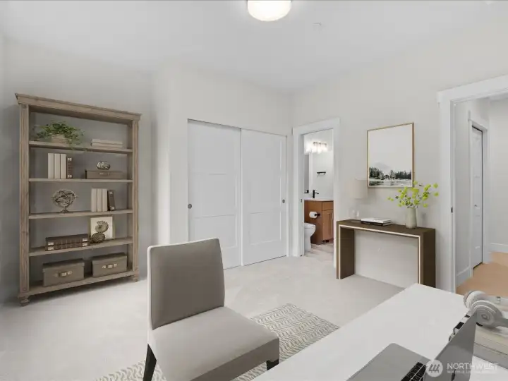 Office or ensuite bedroom on the main floor.