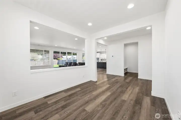 Open dining room.
