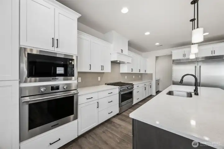 Kitchen blends style and function.
