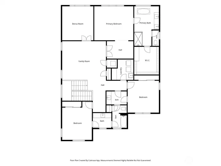 Second floor layout.