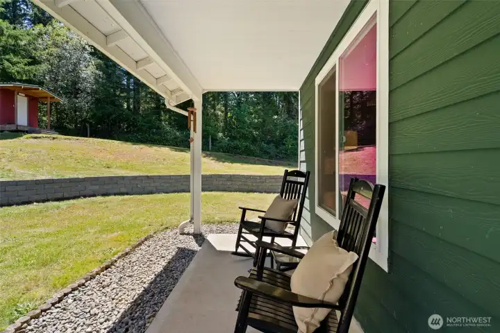 A large front porch welcomes you into the home, setting the stage for a slower pace of life. A large front porch welcomes you into the home, setting the stage for a slower pace of life.