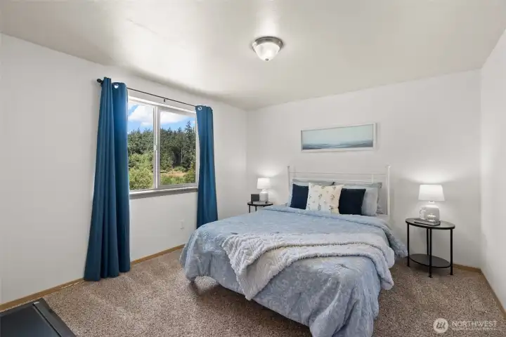 This final finished room is facing the back yard and sprawling acerage. This final finished room is facing the back yard and sprawling acerage.