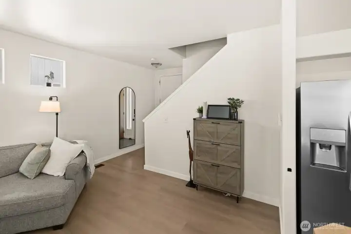 Bright, open concept home with fresh interior paint, new floors and lighting Bright, open concept home with fresh interior paint, new floors and lighting