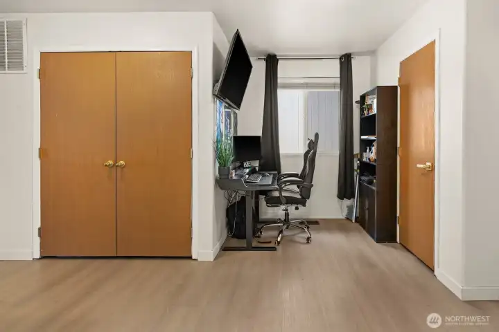 Loft with lots of storage and space for office Loft with lots of storage and space for office