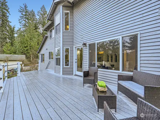You will appreciate the low maintenance deck & NEW exterior paint!