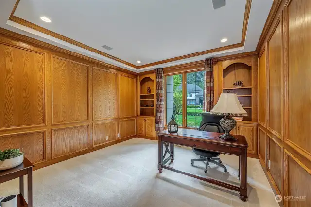 Wood-Paneled Office. No Detail Was Overlooked In This Magnificent Stephen D Smith Built Home.