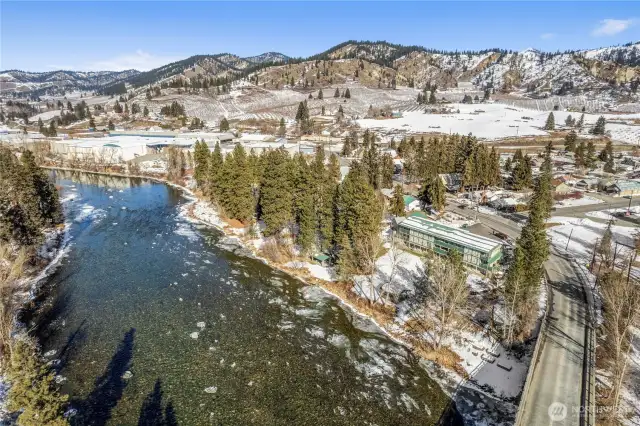 River and Mountain Views.