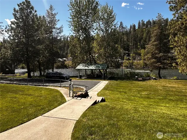 Convenient Paved Path down to the river right from the condo.