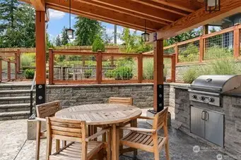 Pergola and BBQ area