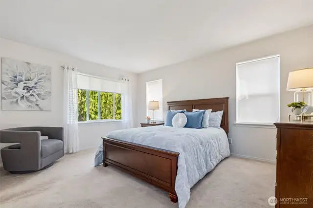 Primary Suite! (Bedroom #3) ... tons of room for all your things, including a relaxing chair.