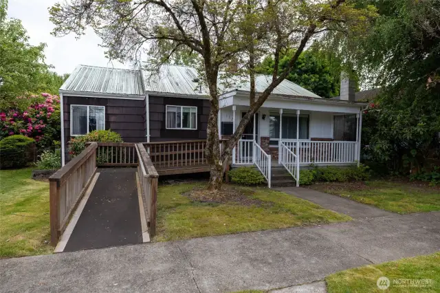 front entrance with ramps