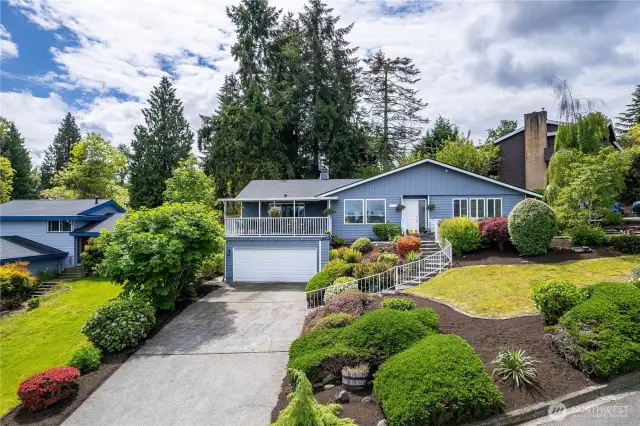 Mature landscaping & plenty of parking.