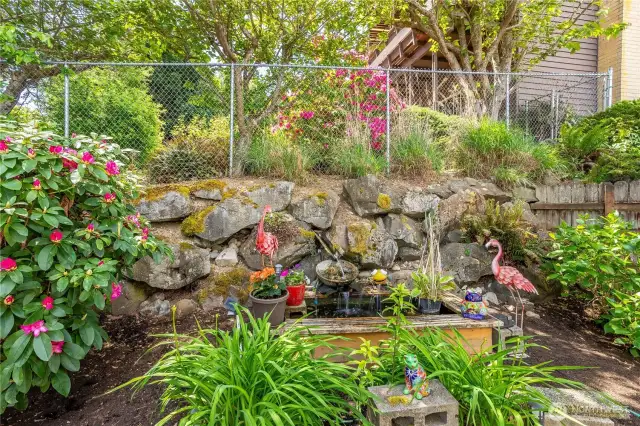 Rear garden water feature