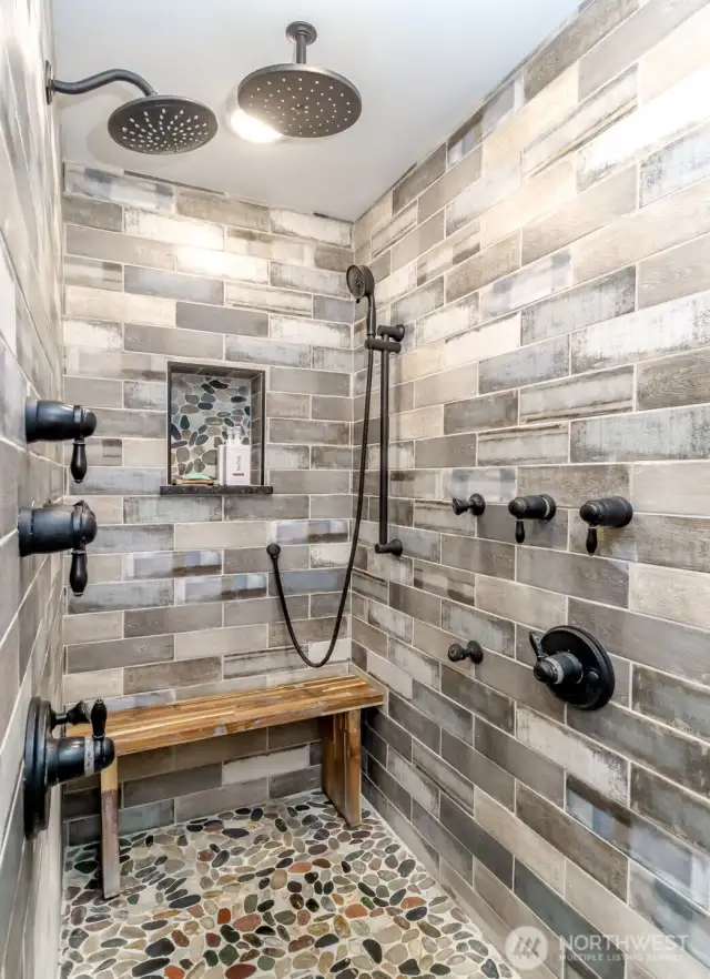 Loaded with Water Options Shower