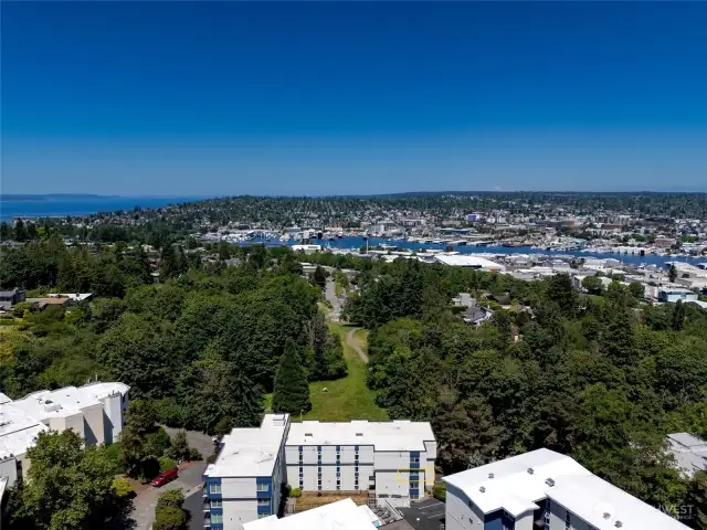 View of Lawton Park to the Ballard Locks