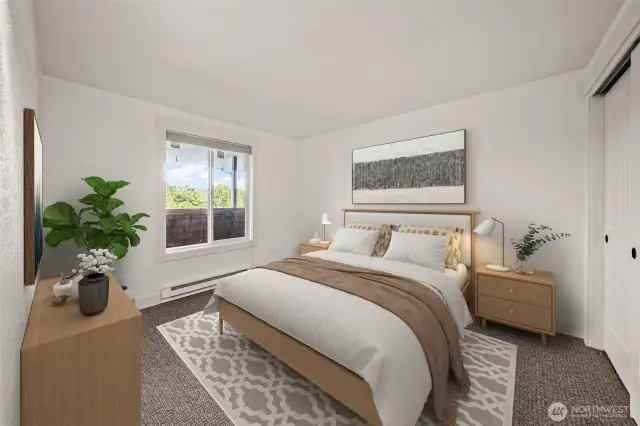 Secondary Bedroom - Virtually Staged