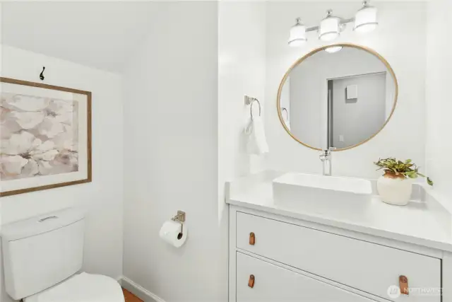 Main floor powder room.