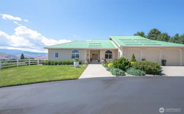Located up a sweet private drive..