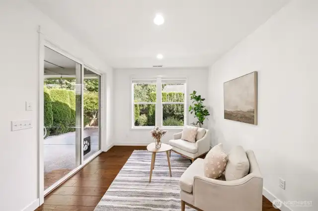 Great flex space off the kitchen with an amazing view