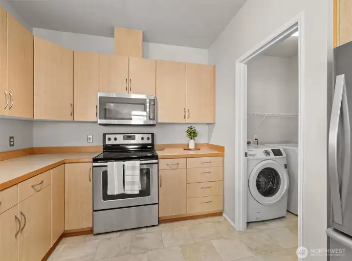 Convenient access to the utility room