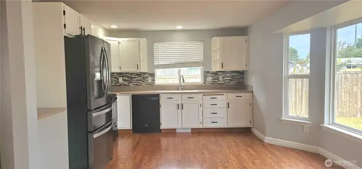 kitchen is open to family room