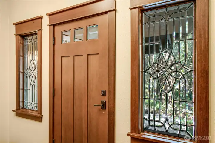 Zinc Beveled Glass windows are from a Steel Barron's mansion in Baltimore MD