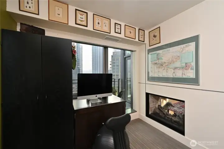 The two sided fireplace