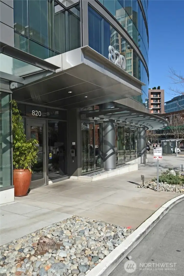 The entrance