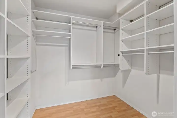 Primary walk-in closet