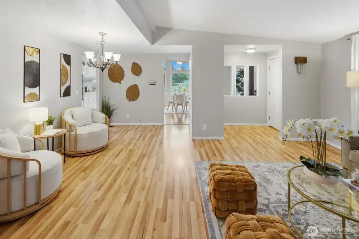 Inviting open floor plan