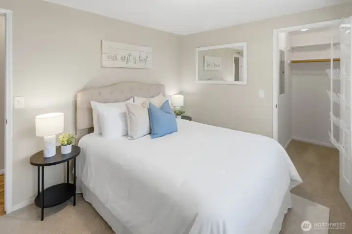 Guest Bedroom #1 with walk-in closet