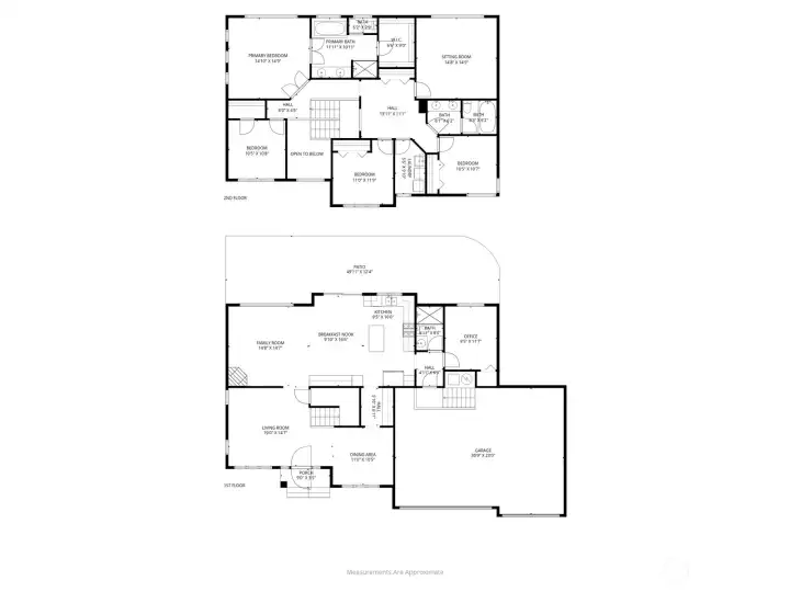 Detailed floorplan of the home
