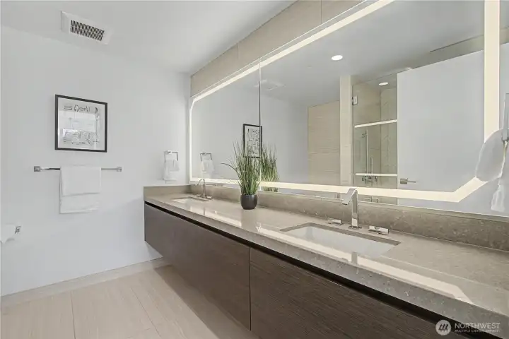 Spa-inspired bathrooms with designer tile