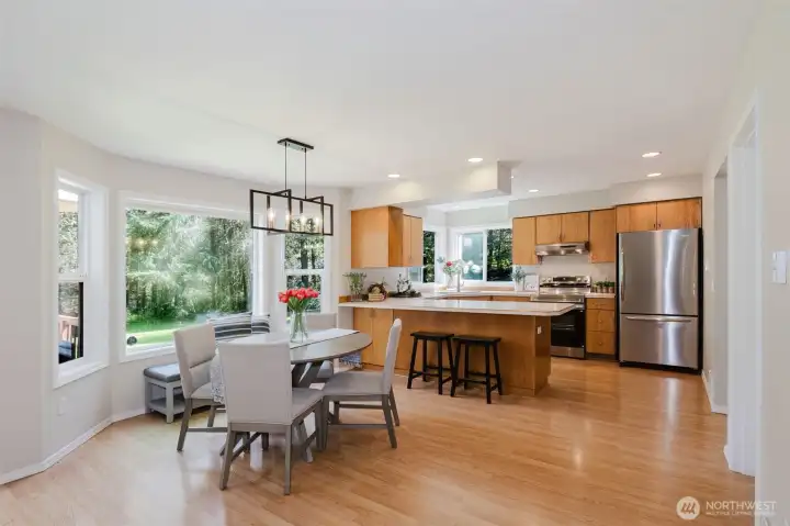 Dining Room and Kitchen Area