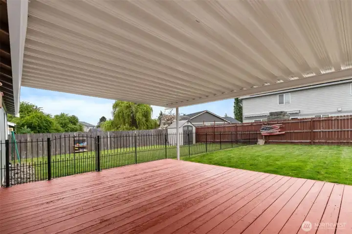 Covered back patio