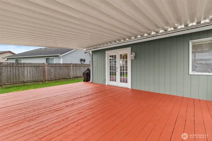 Covered back Patio
