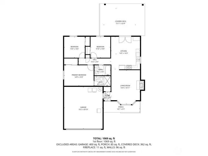 Approximate floorplan